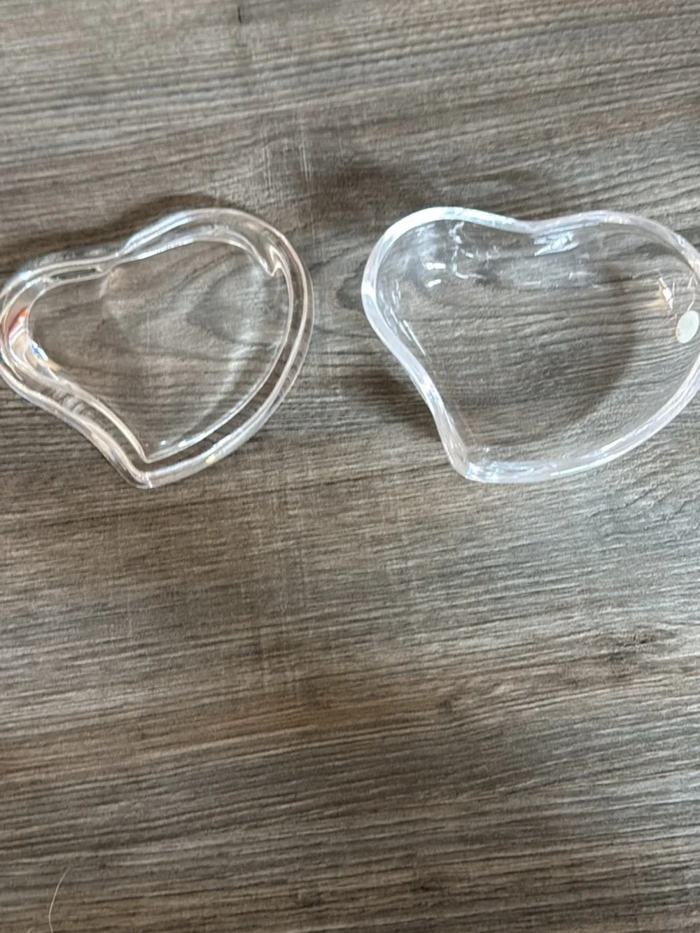 Tiffany & Co. Clear Glass Heart Dish